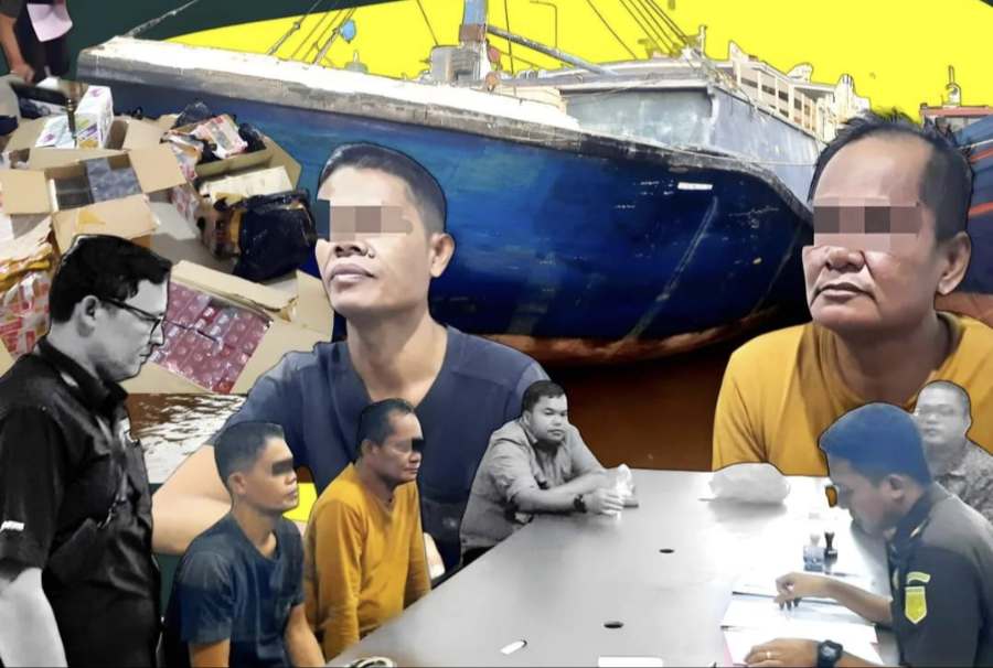 Tersangka dan Barang Bukti Kasus Penyelundupan Barang Asal Malaysia Diserahkan ke JPU