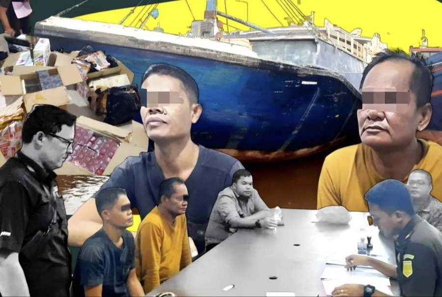 Tersangka dan Barang Bukti Kasus Penyelundupan Barang Asal Malaysia Diserahkan ke JPU