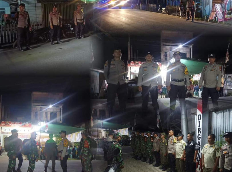 Hingga Larut Malam, Polsek Tempuling Amankan Kegiatan Kampanye Paslon Pilkada 2024