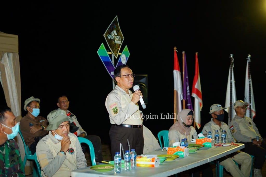 Bupati Inhil Kukuhkan Satgas Pramuka Peduli