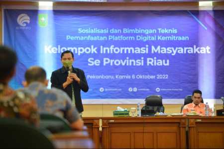 Kemenkominfo & Diskominfotik Riau Dorong KIM Manfaatkan Platform Digital 