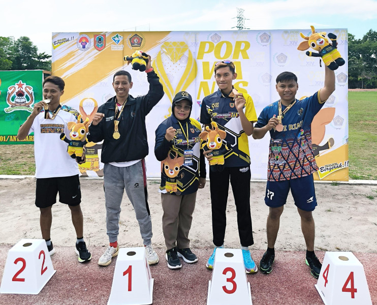 Finish ke Empat Lari 5.000 Meter, Rahmat Hidayat Raih Medali Pertama Porwanas untuk Riau