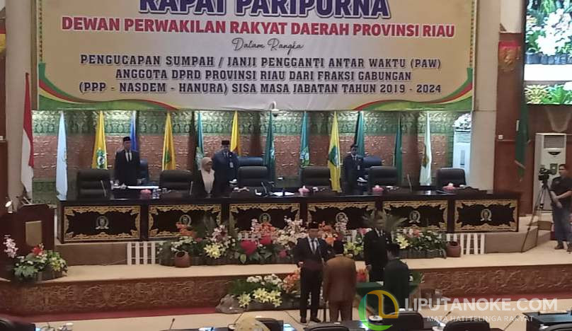 Darnil Resmi Dilantik Sebagai PAW Kasir di DPRD Riau