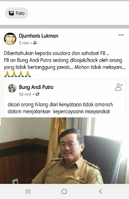 Halim Akan Telusuri Akun Tulisan Tak Pantas di Facebook