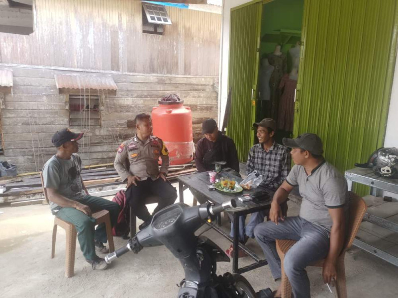 Sambangi Warga Jelang Pilkada, Ini Pesan Polsek Tempuling