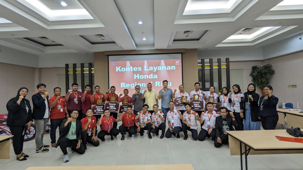 Capella Honda Gelar Kontes Layanan Honda Regional Riau Tahun 2024