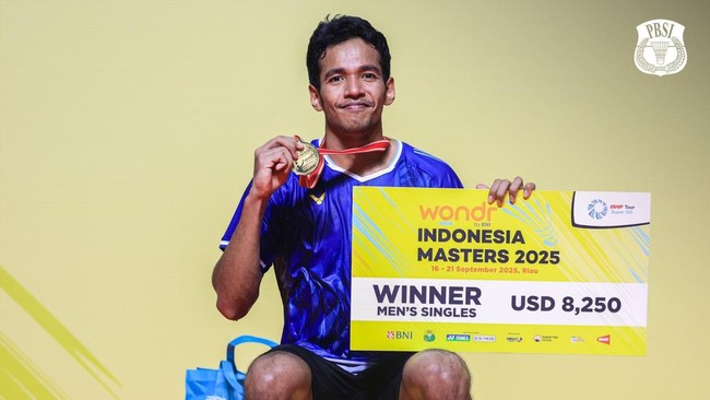 Chico Aura Juarai Indonesia Masters Super 100 di GOR Remaja Pekanbaru