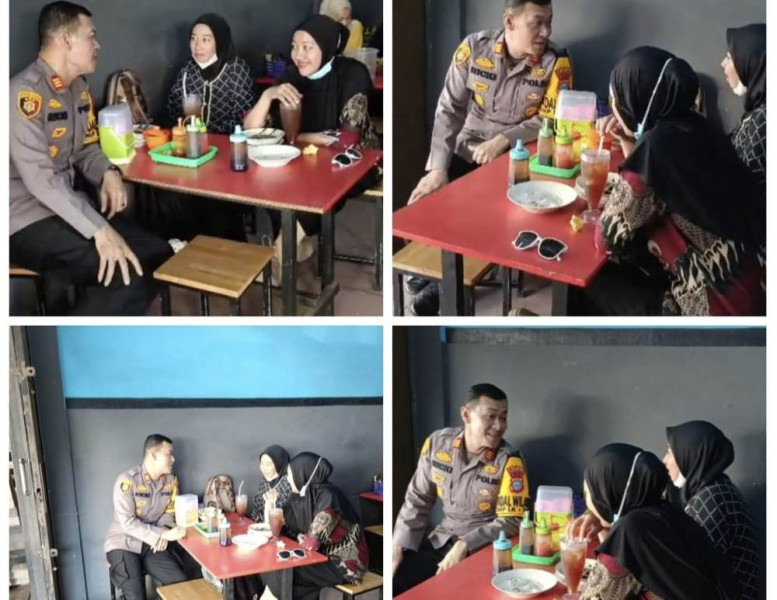 Sambangi Mahasiswa, Kapolsek Tembilahan Hulu Ajak Wujudkan Pilkada Damai 2024