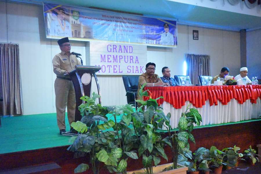 Pemkab Siak Buka Sosialisasi Peraturan Kepegawaian tentang Perkawinan dan Perceraian ASN dan Jabatan Fungsional Guru