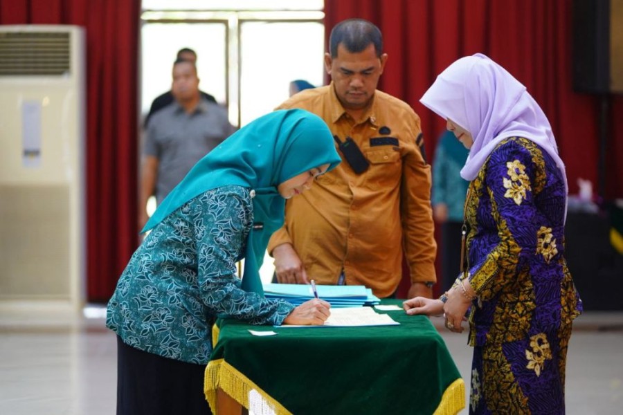 Launching Program GEMPITA Riau, Henny Wahid Bersama 15 Perguruan Tinggi Tandatangani Kesepakatan