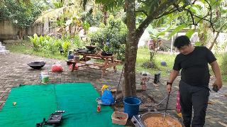 Gaya ANSOR-BANSER Riau Berangkat Muktamar NU, Bekali Diri dengan Rendang Padang