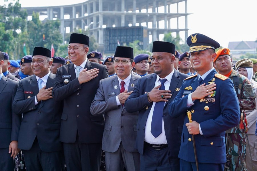 Wabup Siak Syamsurizal Hadiri Upacara HUT ke-80 TNI, Tekankan Pentingnya Sinergi dan Persatuan