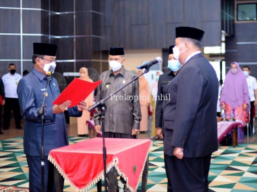 Bupati Wardan Lantik Afrizal Jadi Sekda Inhil