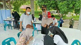 Siswa Mosa Lhokseumawe Antusias Ikuti Vaksinasi di Komplek Asrama