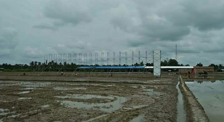 Pemkab Siak Pasang Baleho Raksasa Di Tengah Sawah