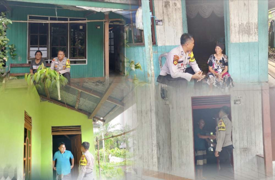 Personel Polsek Tempuling Lakukan Door to Door di Desa Mumpa, Berikan Edukasi Pasca Pilkada 2024