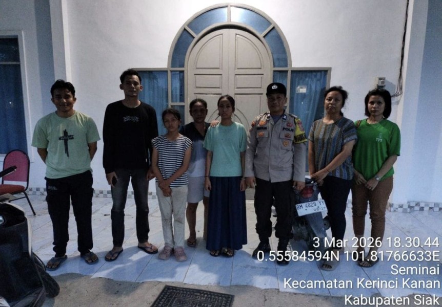 Respons Cepat Call Center 110, Dua Anak Hilang di Sialang Palas Ditemukan Selamat