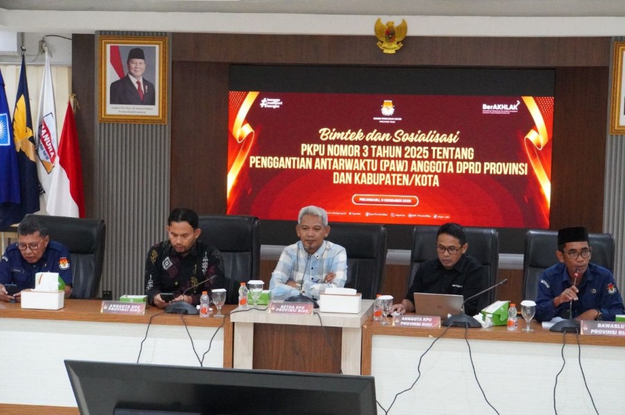 KPU Riau Sosialisasikan Mekanisme Baru PAW Anggota DPRD