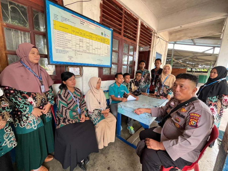 Polsek Pulau Burung Ajak Guru Sekolah Sukseskan Pilkada 2024