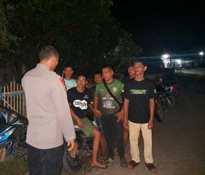 Gelar Patroli, Polsek Pangean Pastikan Suasana Kondusif Pasca Pilkada 2024