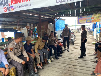 Pesan Polsek Kawasan Pelabuhan Tembilahan Ajak Masyarakat Wujudkan Pilkada Damai