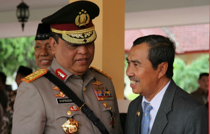 Bupati Siak Hadiri Upacara Peresmian Kenaikan Status Polda Riau 