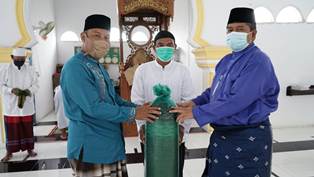 Bupati Alfedri Ingatkan Masyarakat Kampung Paluh Pentingnya Protokol Kesehatan