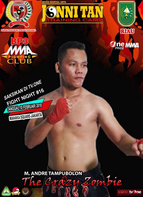 10 Februari Mendatang, M Andre Tampubolon akan Tampil di Onepride MMA TVone