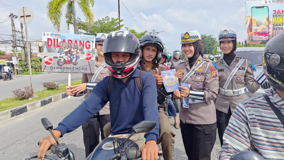Hari ke-2 Ops Keselamatan Lancang Kuning, Polda Riau Gencar Laksanakan Edukasi