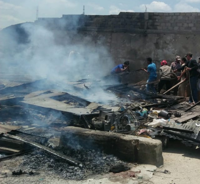 Kebakaran Hanguskan Rumah Warga di Rumbai Jaya