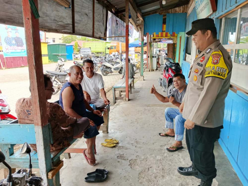 Subsatgas Binmas Polres Kuansing Lakukan Cooling System Wujudkan Pilkada Damai 2024