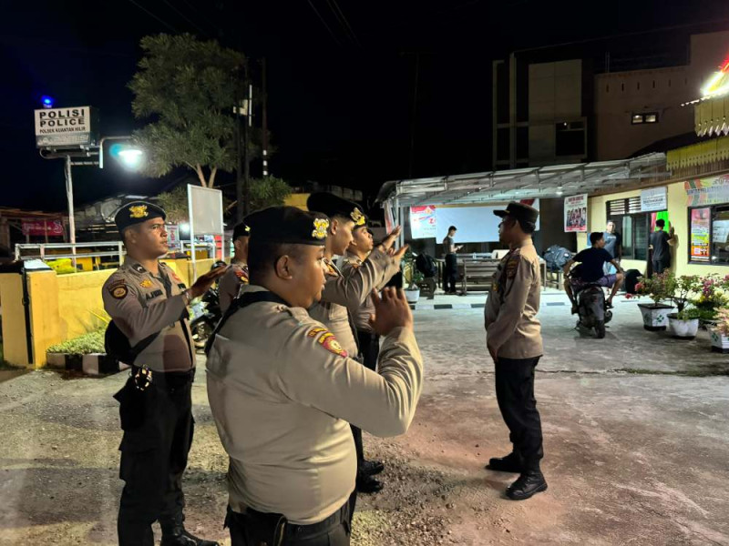 Personil Ditsamapta BKO Polres Kuansing Gelar Patroli Skala Besar dan Razia Antisipasi Money Politic Pilkada 2024