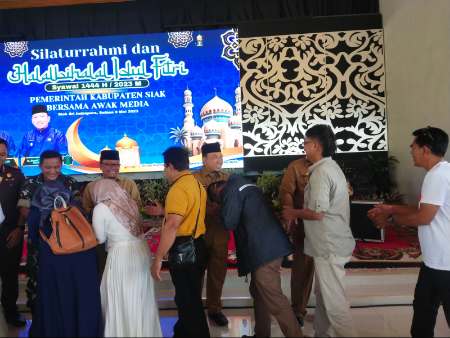 Halal Bihalal Pemkab Siak dan Awak Media, Bupati: Kerjasama Media yang Baik Membangun Siak