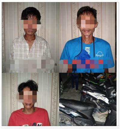 Disergap Saat Transaksi, Sat Reskrim Polresta Pekanbaru Tembak Tiga Pelaku Curanmor