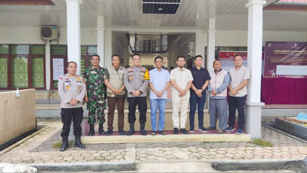 Pengamanan Pilkada 2024, Kapolres Rohil Cek Kantor Penyelenggara Pemilu