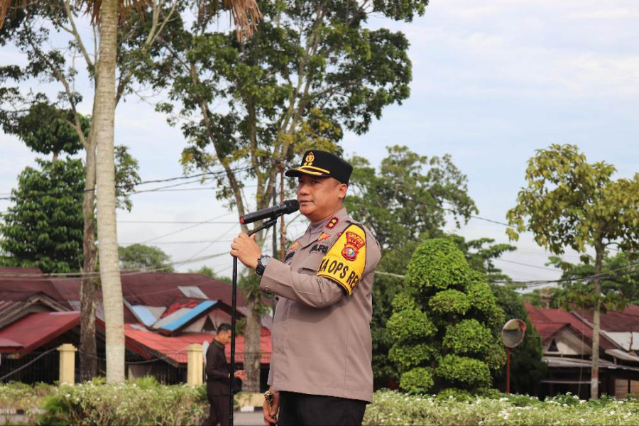 Sukses Jalankan Tugas Pengamanan Pilkada, Kapolres Rohil Lepas BKO Polda Riau