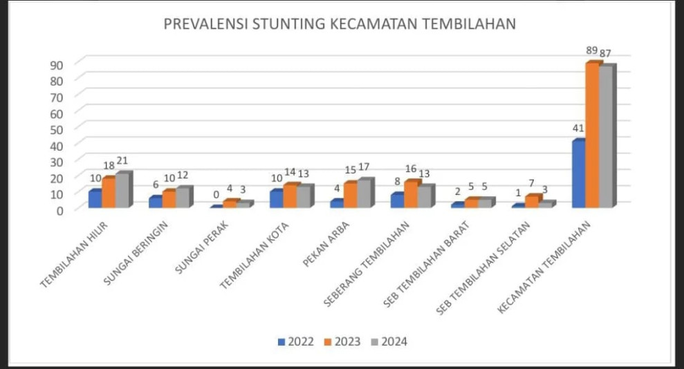 Kecamatan Tembilahan Terus Lakukan Upaya Penanganan Stunting