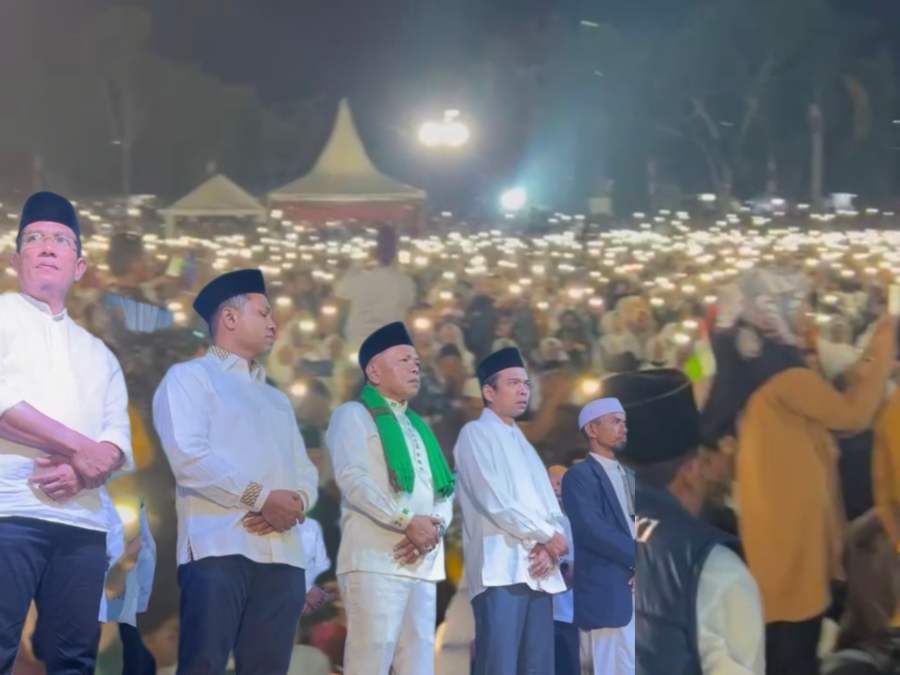 Dihadiri 'Duo Abdul', Tabligh Akbar Hari Jadi Kepulauan Meranti ke 15 Meriah