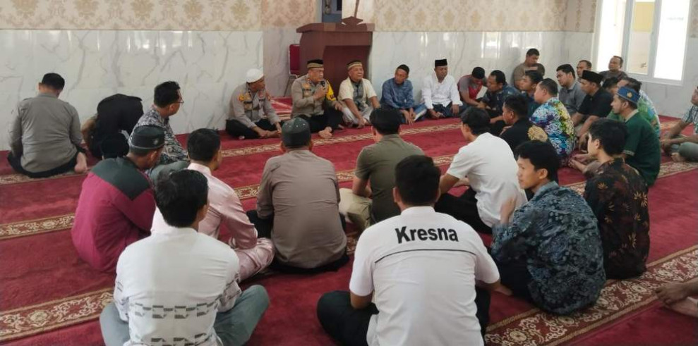 Dari Masjid Baiturrahman Menggala Jonson, Kapolres Rohil Serukan Pilkada Bermartabat