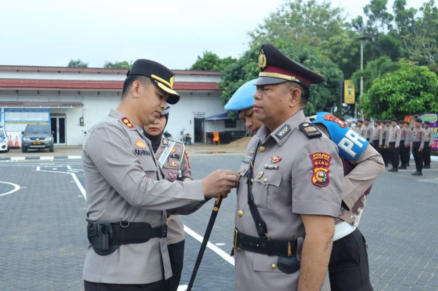 AKP Aman Aroni Resmi Jabat Kabag Log di Polres Inhu