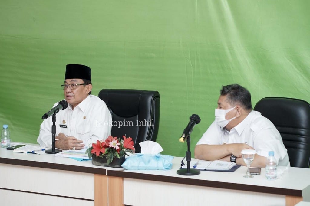 Bupati Inhil Pimpin Rapat Bahas Permasalahan Genangan Air