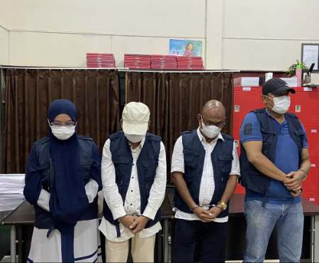 Kejari Inhil Tahan 4 Tersangka Kasus Dugaan Tipikor Pembangunan USB SMA Tembilahan