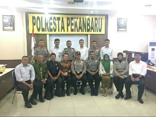 KPU Pekanbaru Kunjungi Polresta Pekanbaru