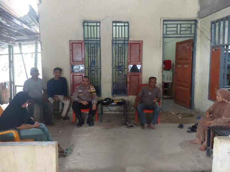 Bhabinkamtibmas Polsek Kandis Sampaikan Himbauan Kamtibmas Pilkada 2024