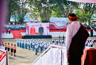 Dari Ende NTT, Jokowi Kobarkan Semangat Pancasila