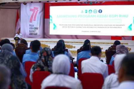 Dukung Upaya Restorasi Gambut, Gubri Launching Program 'Kedai Kopi Riau'