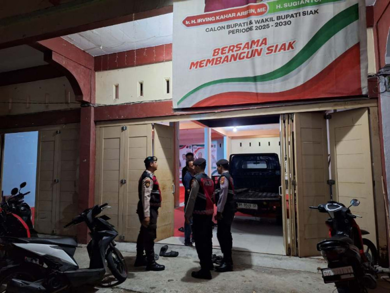 Cegah Gangguan Kamtibmas, Polres Siak Gelar Patroli Gabungan