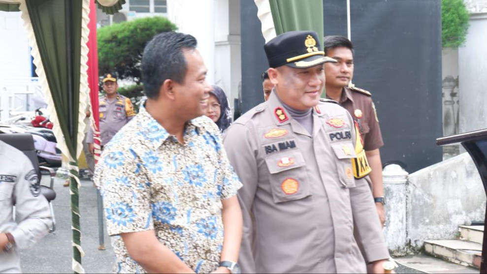Jaga Kamtibmas Pilkada, Kapolres Rohil bersama Plt Bupati Sampaikan Pesan Cooling System