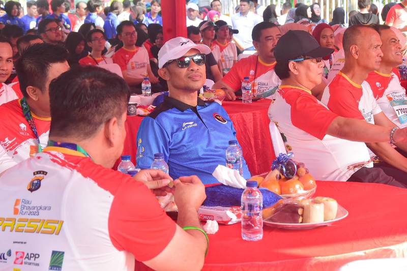 Sempena Hari Bhayangkara, Wabup Bagus Hadiri Bhayangkara Riau Run 2023