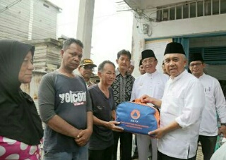 Gubri Sempatkan Waktu Tinjau Lokasi Longsor di Kuala Enok 